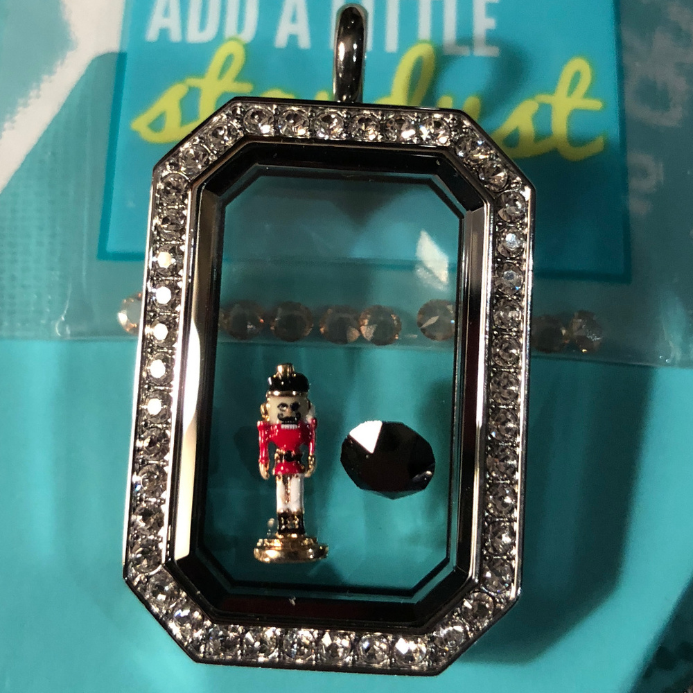 6pc Set! Nutcracker Locket Chain Charms & Earrings